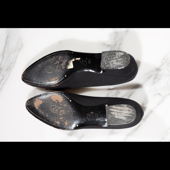 Vintage Charles Jourdan FRENCH Rhinestone Pumps - Picture 6 of 10